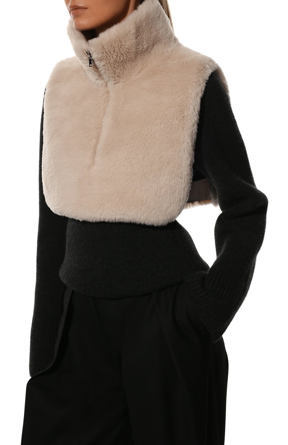 Шерстяная манишка METEO YVES SALOMON, арт. 22WMA004XXLATI, фото 3