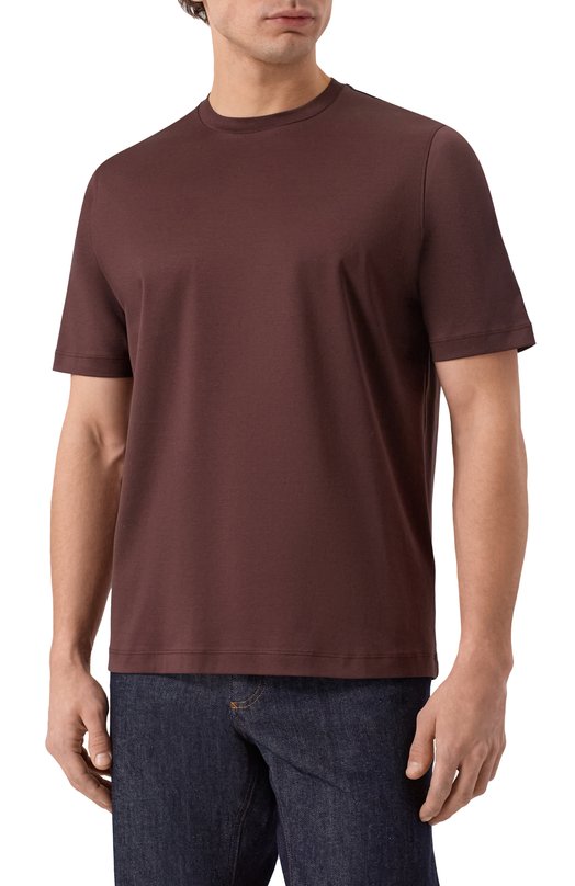 Хлопковая футболка MVST M26.CSM.K423/YAMU Коричневый  M26.CSM.K423/YAMU Фото 3