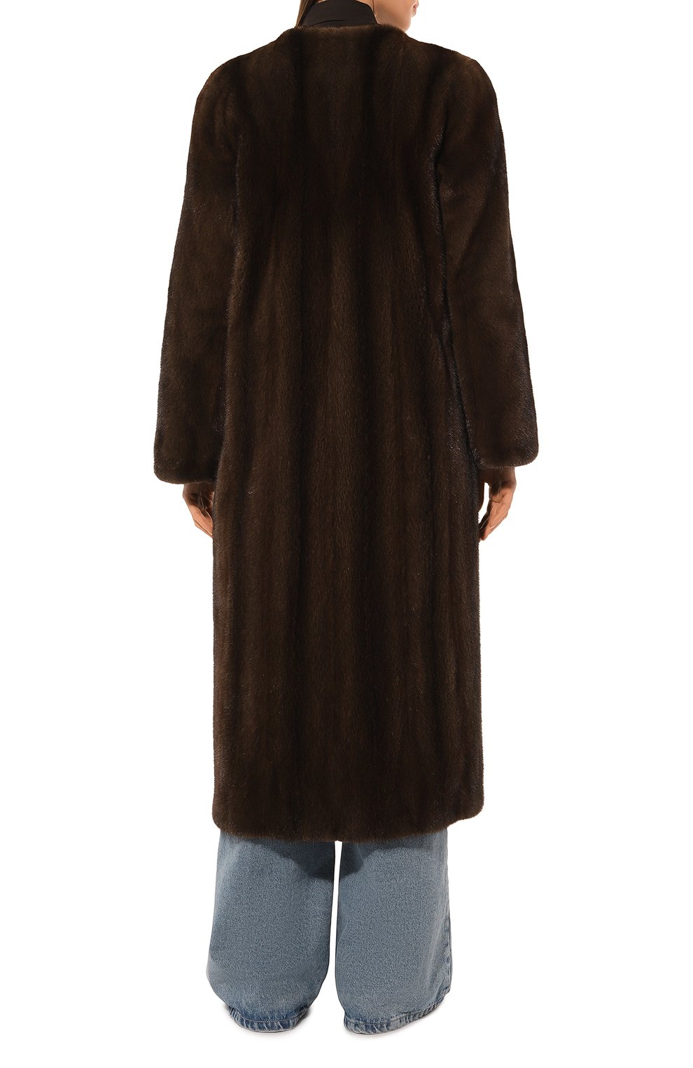 Шуба из меха норки GIULIA GURMAN темно-коричневого цвета по цене 1018080 руб., арт. CJ22342125DB5, фото 4 Шуба из меха норки GIULIA GURMAN, арт. CJ22342125DB5, фото 4