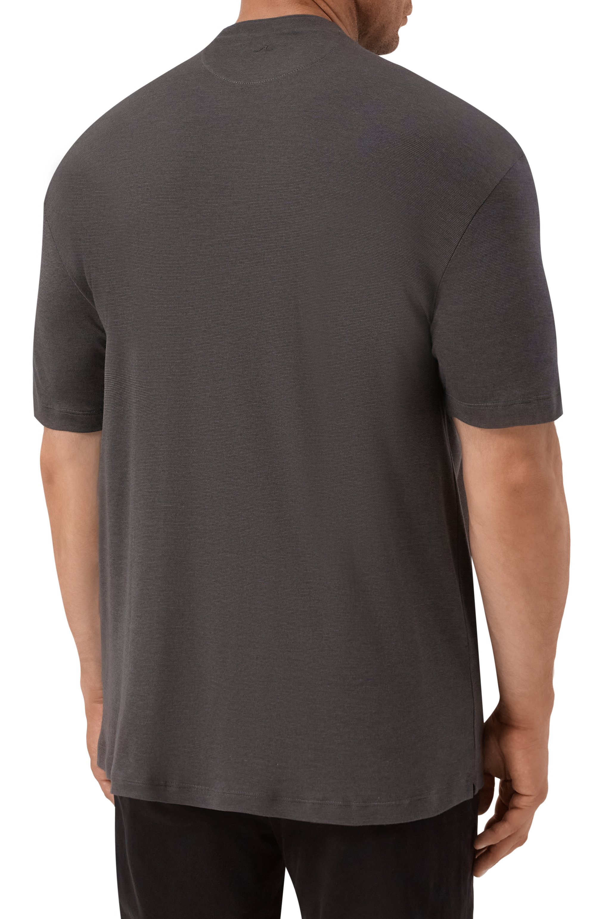 Футболка из хлопка и лиоцелла PAUL&SHARK темно-серого цвета по цене 23500 руб., арт. 15311602/3XL-6XL, фото 4 Футболка из хлопка и лиоцелла PAUL&SHARK, арт. 15311602/3XL-6XL, фото 4