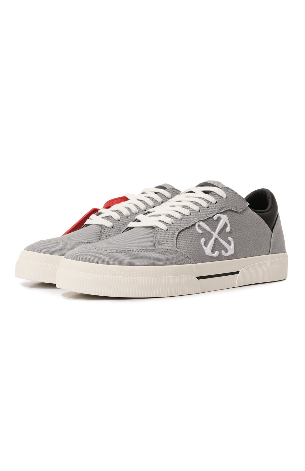 Текстильные кеды new low vulcanized OFF-WHITE, арт. 0MIA293S24FAB001, фото 1