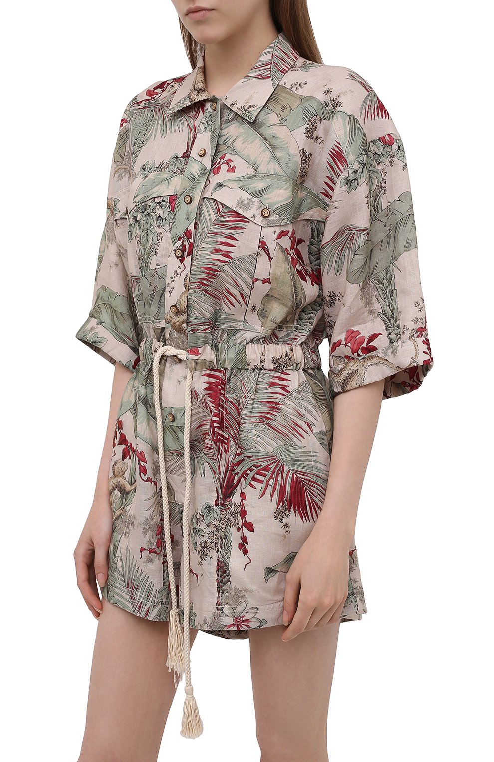 Льняной комбинезон ZIMMERMANN, арт. 1623YCAS, фото 3