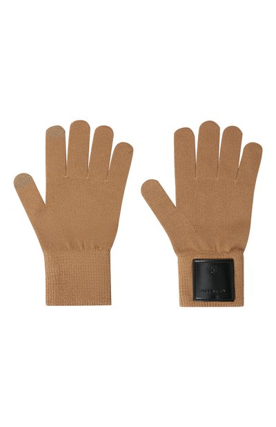 Шерстяные перчатки GIVENCHY бежевого цвета по цене 38300 руб., арт. GVGUAN/U2484, фото 3 Шерстяные перчатки GIVENCHY, арт. GVGUAN/U2484, фото 3