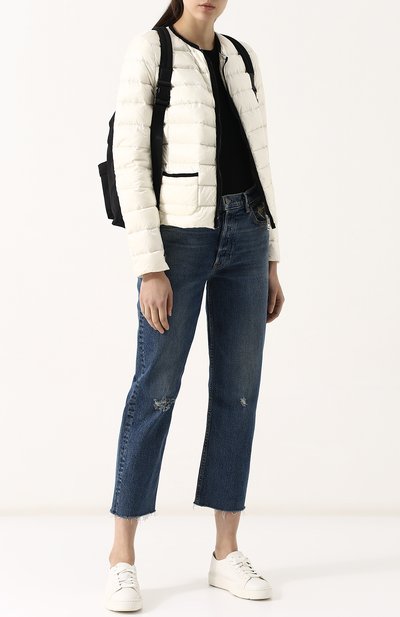Стеганый пуховик на молнии с круглым вырезом MONCLER, арт. D1-093-45327-99-53048, фото 2