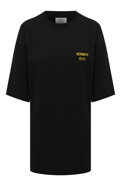 Женская хлопковая футболка VETEMENTS, арт. UA53TR110B 1610/W