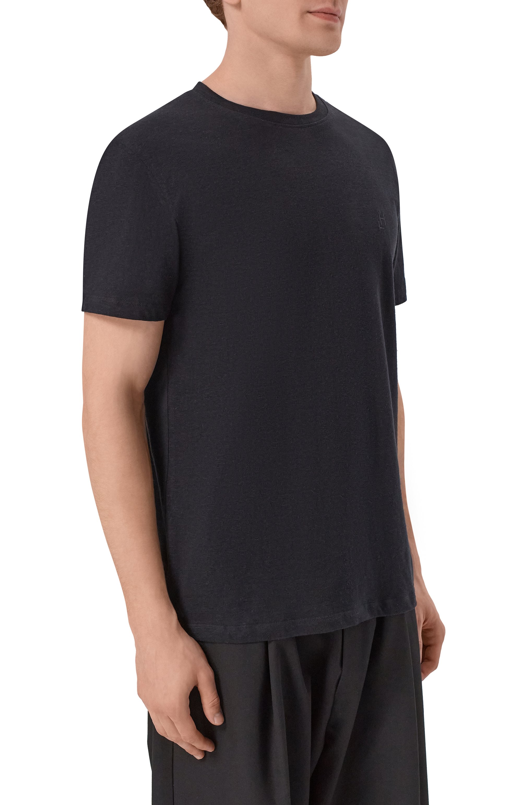 Футболка из хлопка и л ьна HINNOMINATE, арт. HMABM01505, фото 3