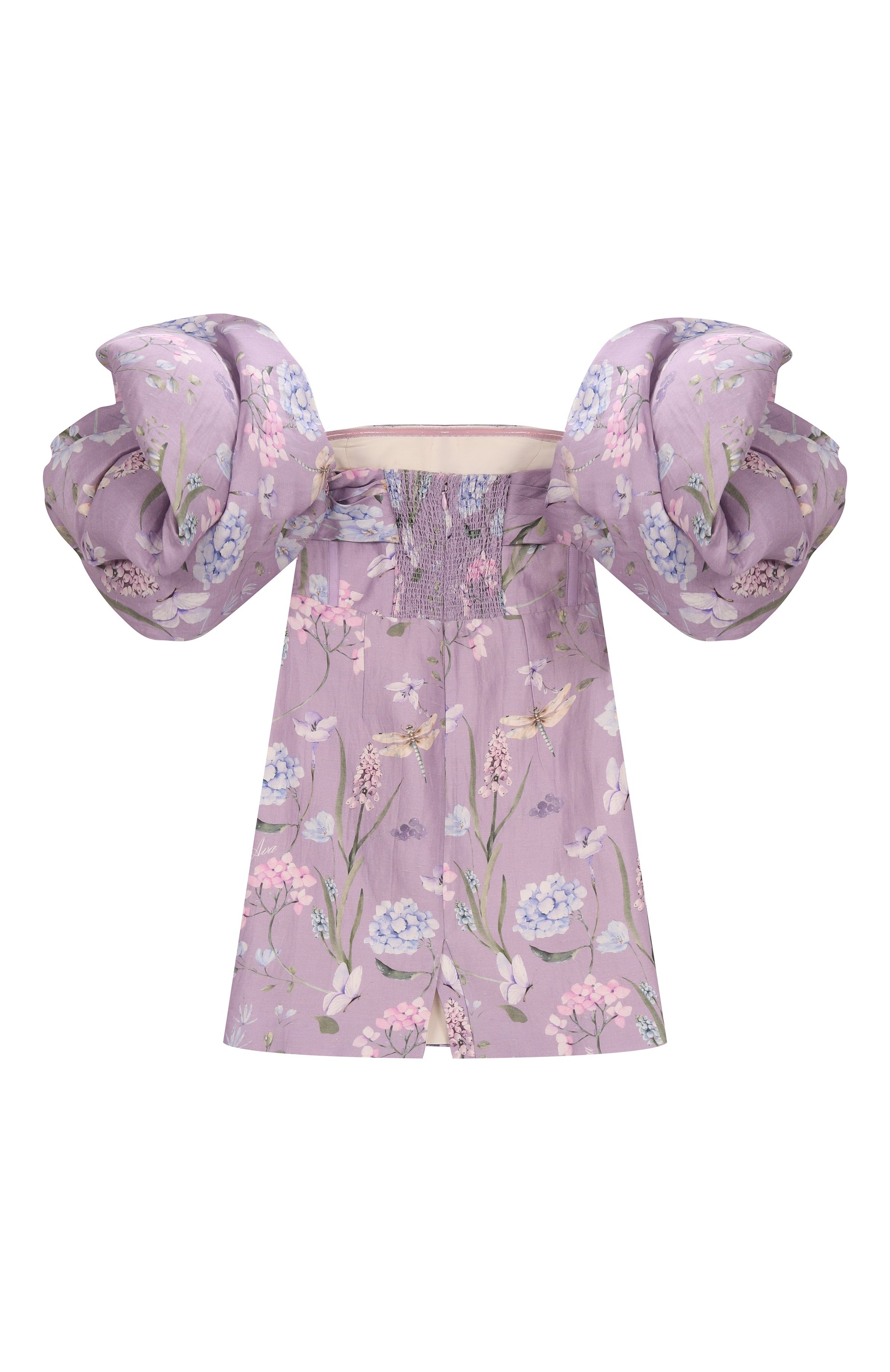 Платье из вискозы и льна MAISON AVA, арт. MA-SS25-GT01/12-14, фото 2