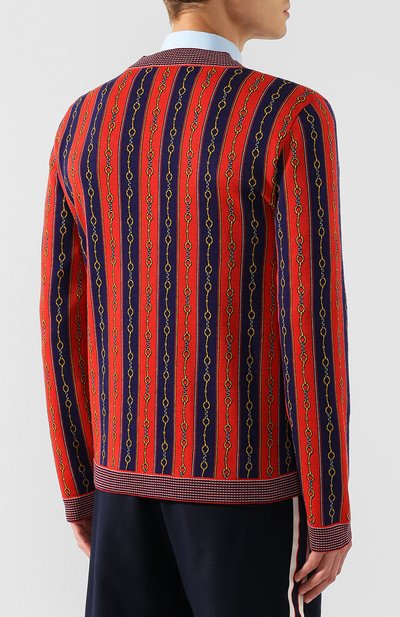 Кардиган из смеси хлопка и шерсти GUCCI, арт. 572622/XKAKW, фото 4