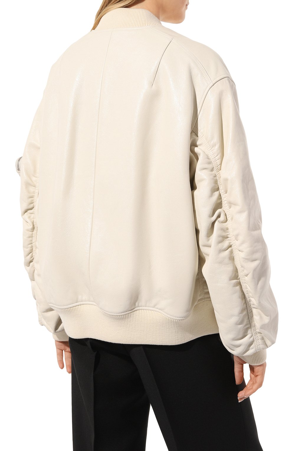 Кожаный бомбер PRADA, арт. 58A079-1ZFE-F0009, фото 4