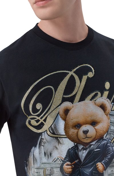 Хлопковая футболка PHILIPP PLEIN, арт. SAFC MTK8896 PJY002N, фото 5