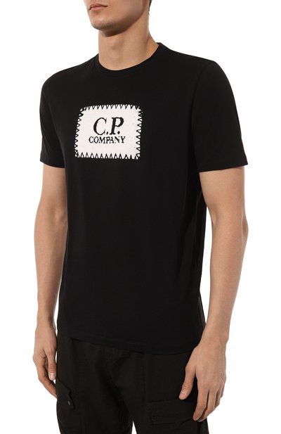 Хлопковая футболка C.P. COMPANY, арт. 16CMTS042A005100W, фото 3