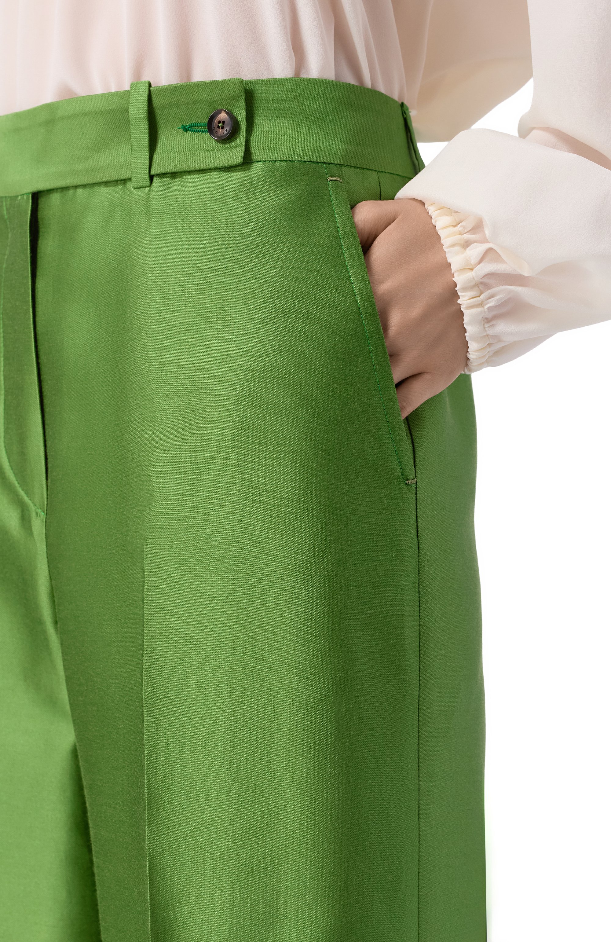 Брюки из хлопка и шелка KITON, арт. D48109K09R19, фото 5