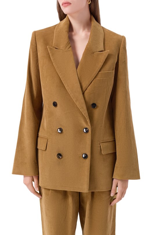 Вельветовый жакет Co 6795PCC-F25 Коричневый  6795PCC-F25 Фото 3