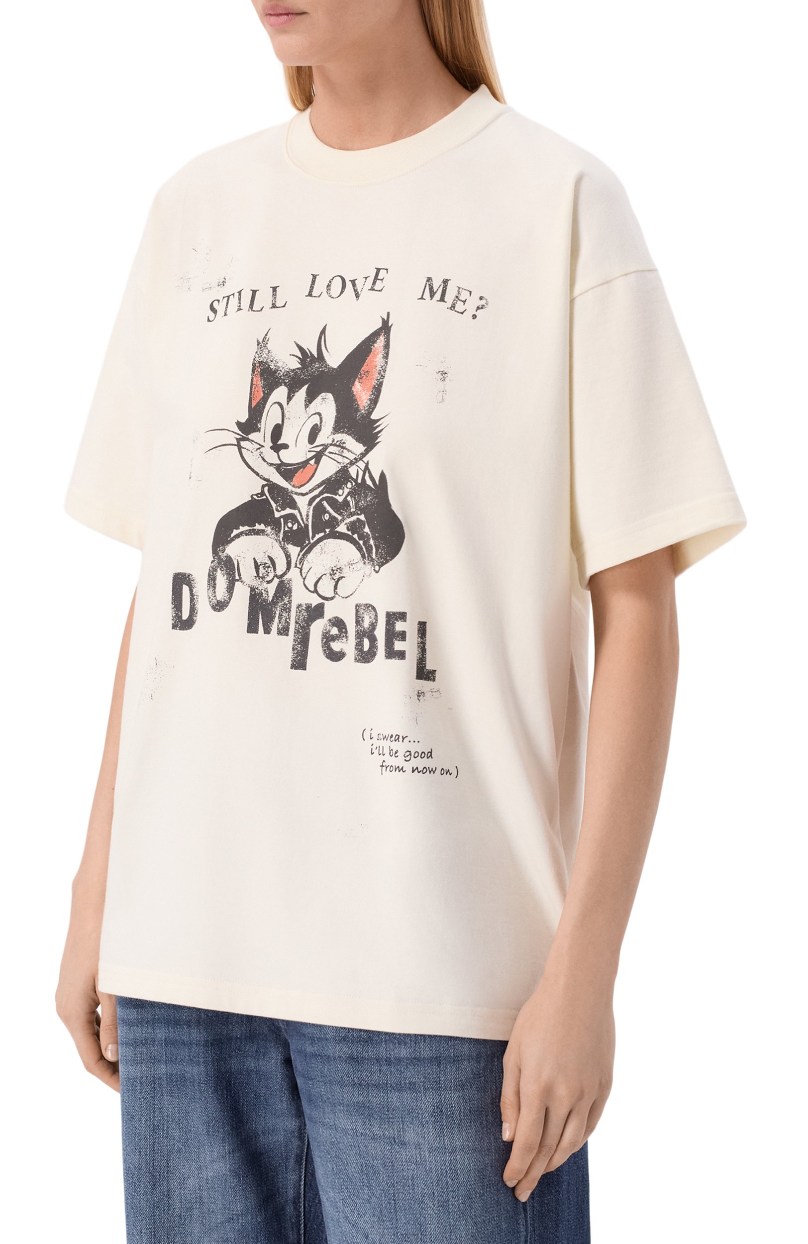 Хлопковая футболка DOMREBEL, арт. L0VECAT/T-SHIRT, фото 3