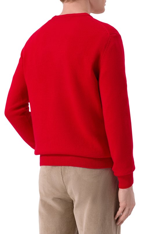 Джемпер из шерсти и вискозы MC2 Saint Barth HER0011-00174I/HER0N C Красный  HER0011-00174I/HER0N C Фото 4