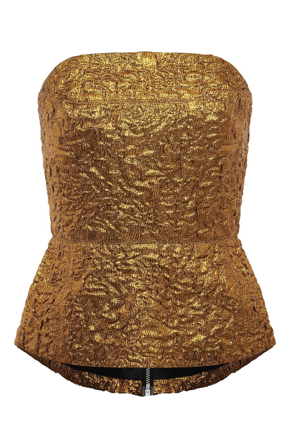 Топ-корсет DRIES VAN NOTEN золотого цвета по цене 89950 руб., арт. 232-010748-7158, фото 1 Топ-корсет DRIES VAN NOTEN, арт. 232-010748-7158, фото 1