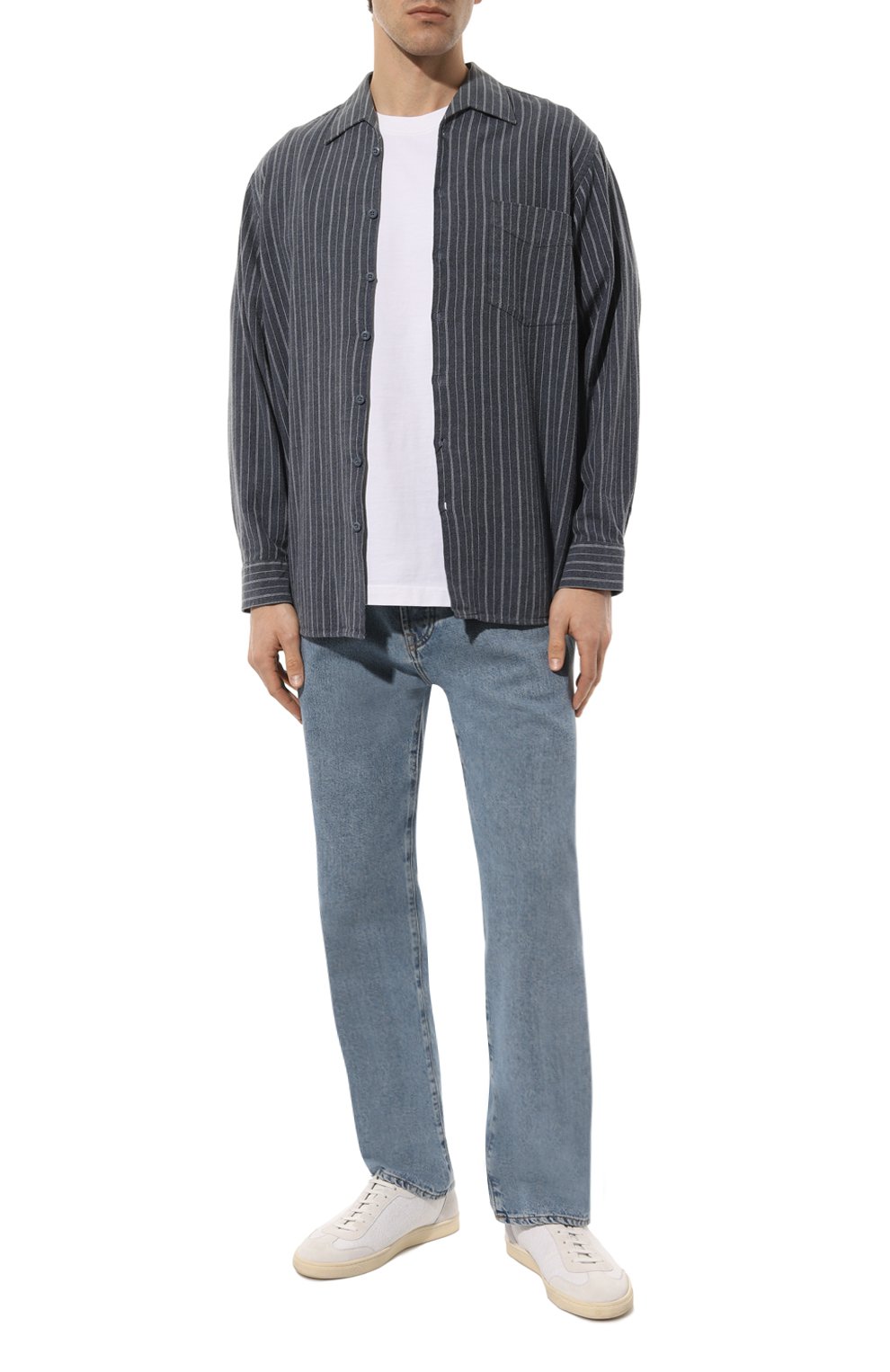 Хлопковая рубашка BARBED темно-синего цвета по цене 21050 руб., арт. CAM6, фото 2 Хлопковая рубашка BARBED, арт. CAM6, фото 2