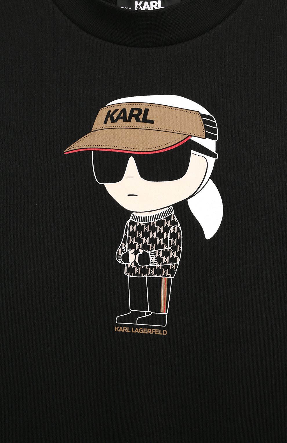 Хлопковый свитшот KARL LAGERFELD KIDS, арт. Z30252, фото 3