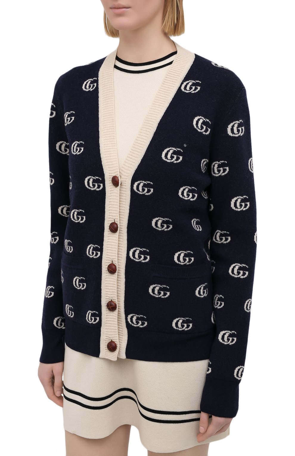 Шерстяной кардиган GUCCI, арт. 650596/XKBSA, фото 3