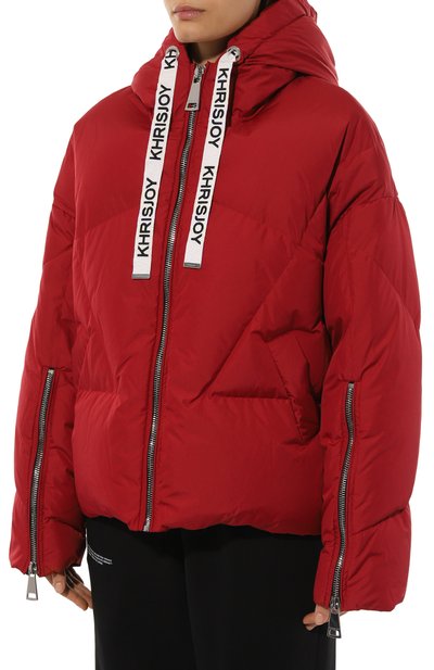 Пуховик KHRISJOY красного цвета по цене 187500 руб., арт. KWF24R0601/PS0001, фото 3 Пуховик KHRISJOY, арт. KWF24R0601/PS0001, фото 3