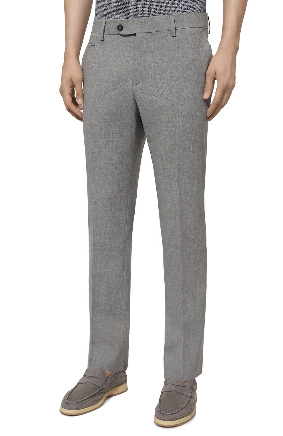 Брюки из шерсти и вискозы BOSS, арт. 50521041, фото 3