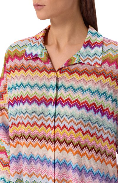 Туника из вискозы MISSONI разноцветного цвета по цене 121500 руб., арт. MC24SK00/BR014F, фото 5 Туника из вискозы MISSONI, арт. MC24SK00/BR014F, фото 5