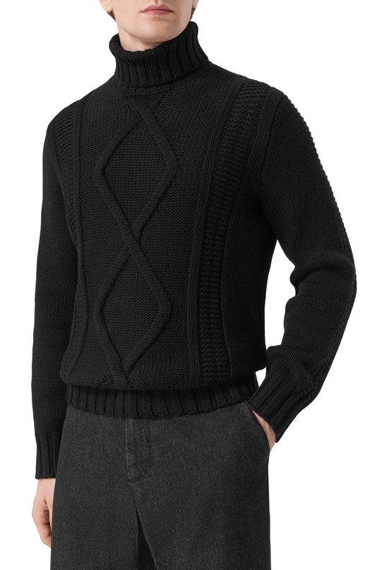 Кашемировый свитер Brunello Cucinelli MA2300903 Чёрный  MA2300903 Фото 3