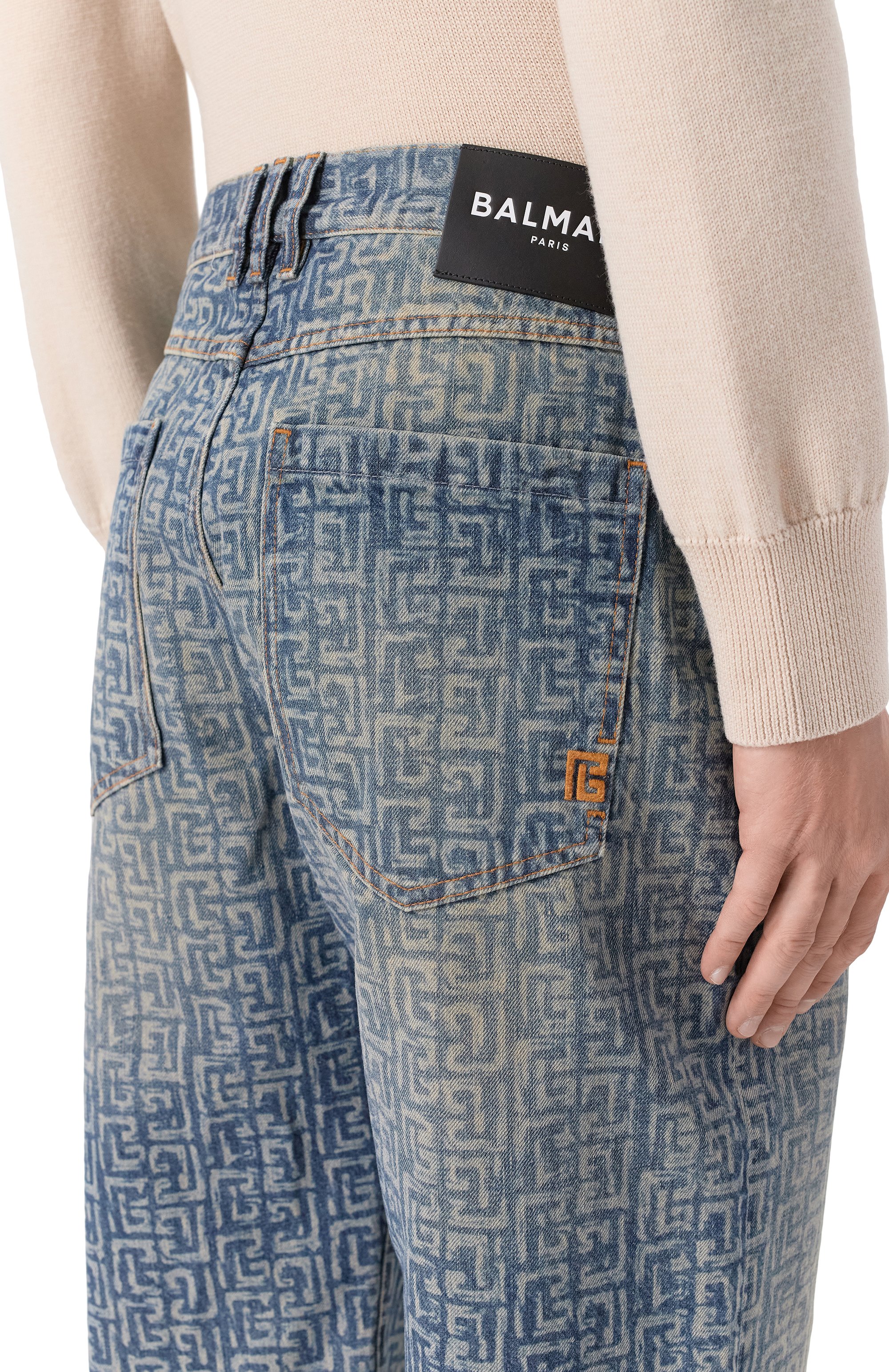 Джинсы loose BALMAIN, арт. GH1ML135/DG12, фото 5