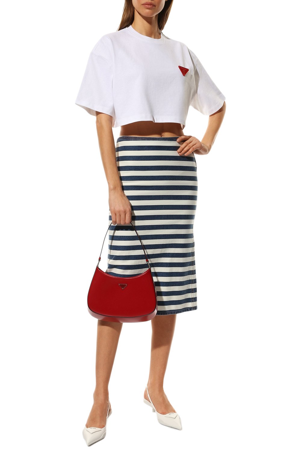 Джинсовая юбка PRADA, арт. GFD160-10G2-F0008-221, фото 2