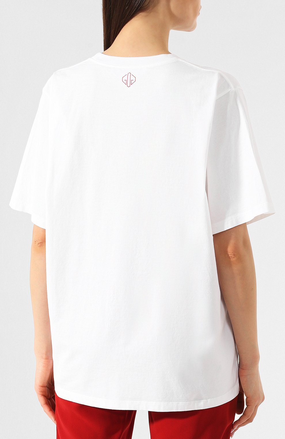 Хлопковая футболка GOLDEN GOOSE DELUXE BRAND белого цвета по цене 12700 руб., арт. G34WP026.G1, фото 4 Хлопковая футболка GOLDEN GOOSE DELUXE BRAND, арт. G34WP026.G1, фото 4