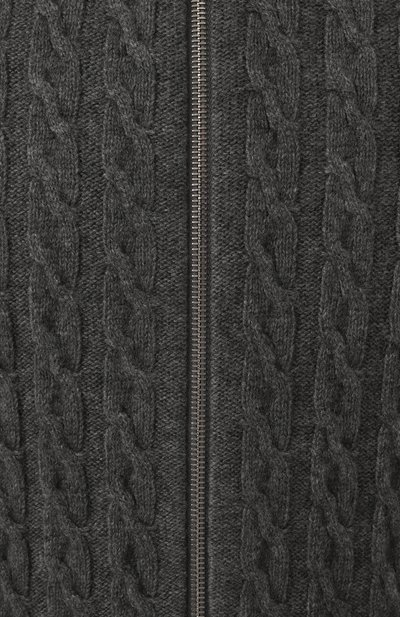 Кашемировый кардиган KITON темно-серого цвета по цене 376000 руб., арт. UMK10191040, фото 5 Кашемировый кардиган KITON, арт. UMK10191040, фото 5
