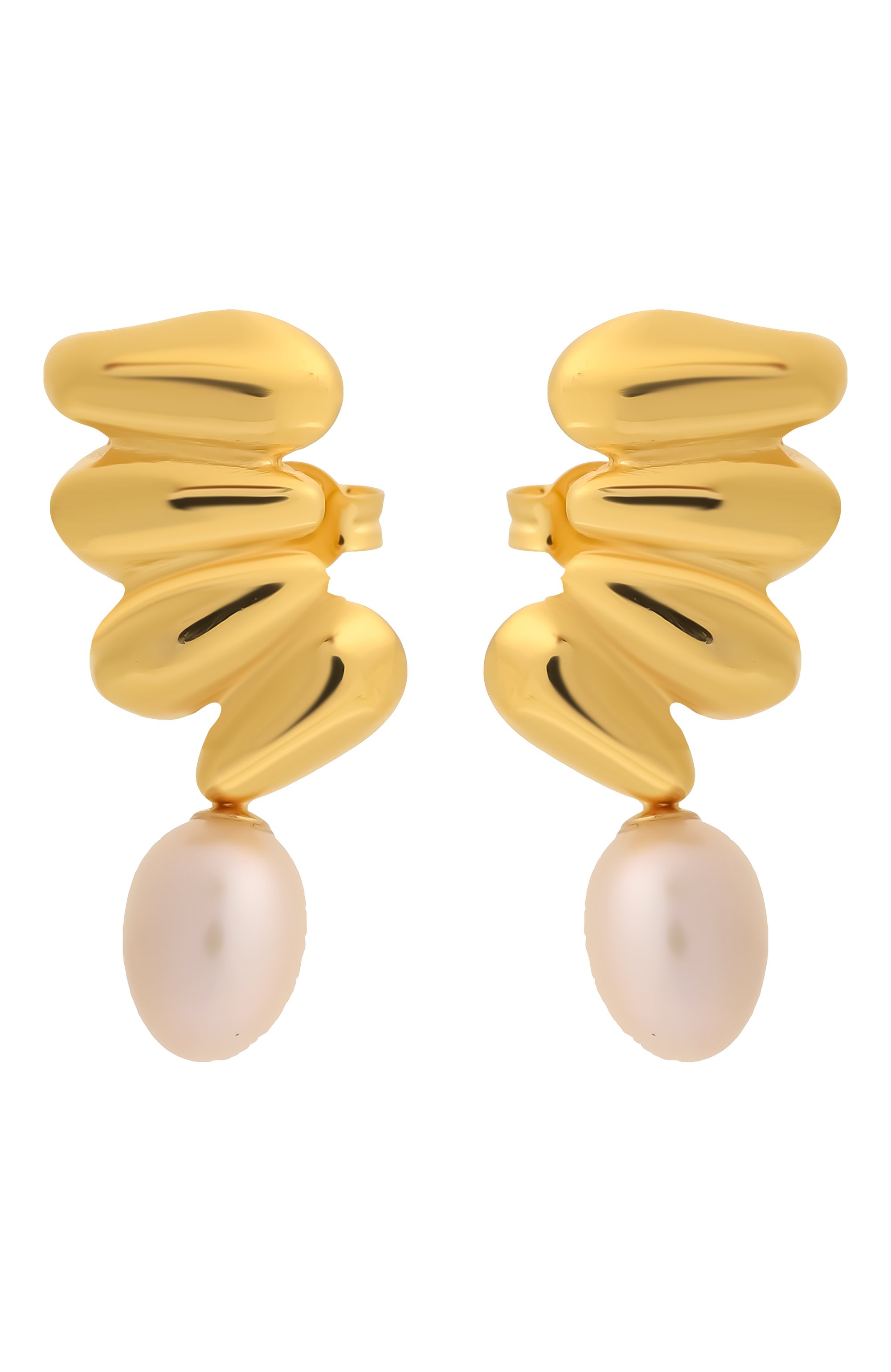 Серьги BONVO, арт. BUBBLY PEARL STUDS, фото 1