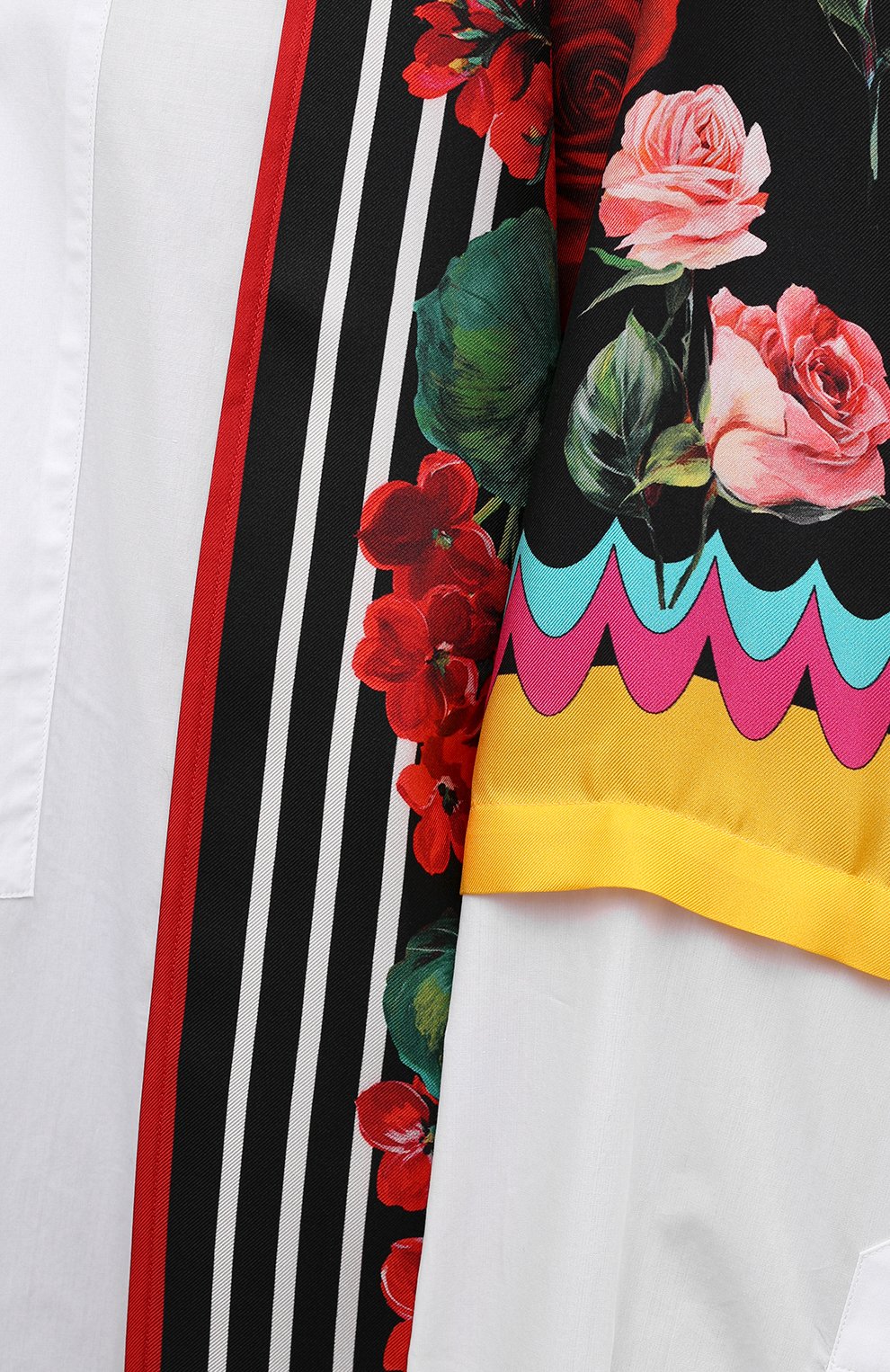 Рубашка из хлопка и шелка DOLCE & GABBANA разноцветного цвета по цене 139500 руб., арт. F5020T/GDZ36, фото 5 Рубашка из хлопка и шелка DOLCE & GABBANA, арт. F5020T/GDZ36, фото 5