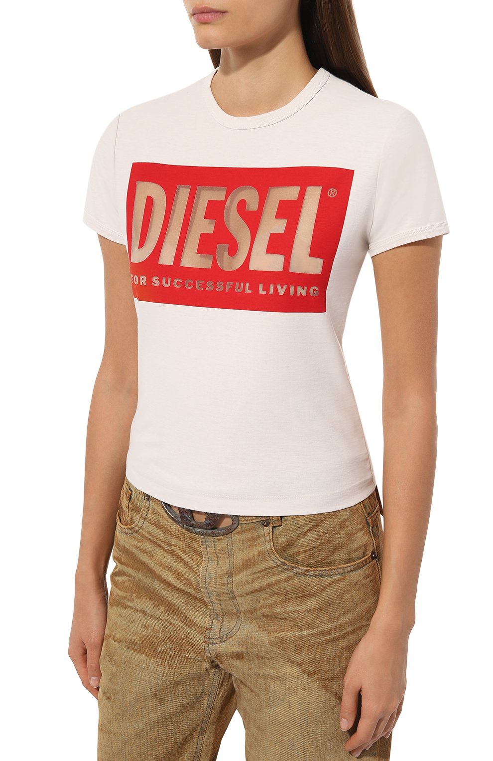 Хлопковая футболка DIESEL, арт. A17082/0SHAY, фото 3