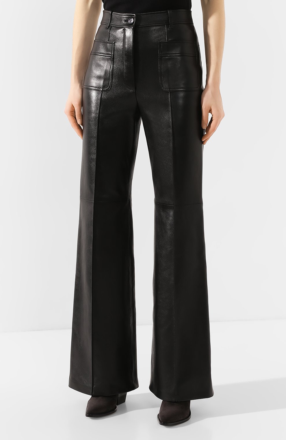 Кожаные брюки GUCCI, арт. 599059/XNAH0, фото 3