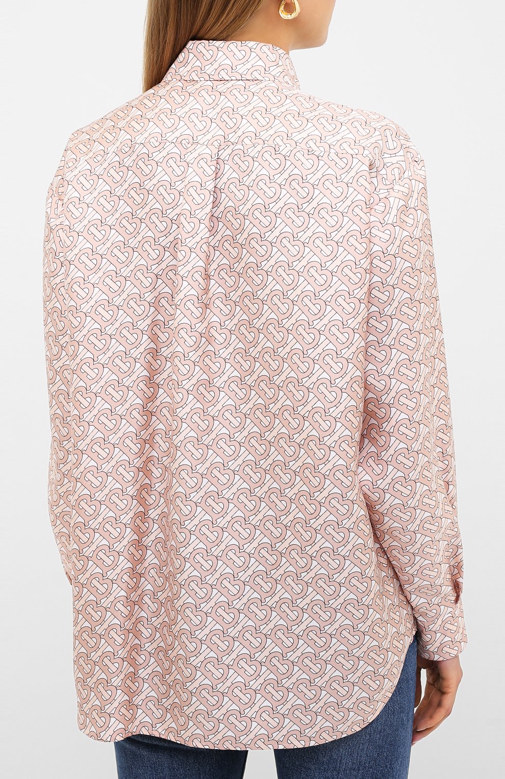 Шелковая рубашка BURBERRY, арт. 8028960, фото 4