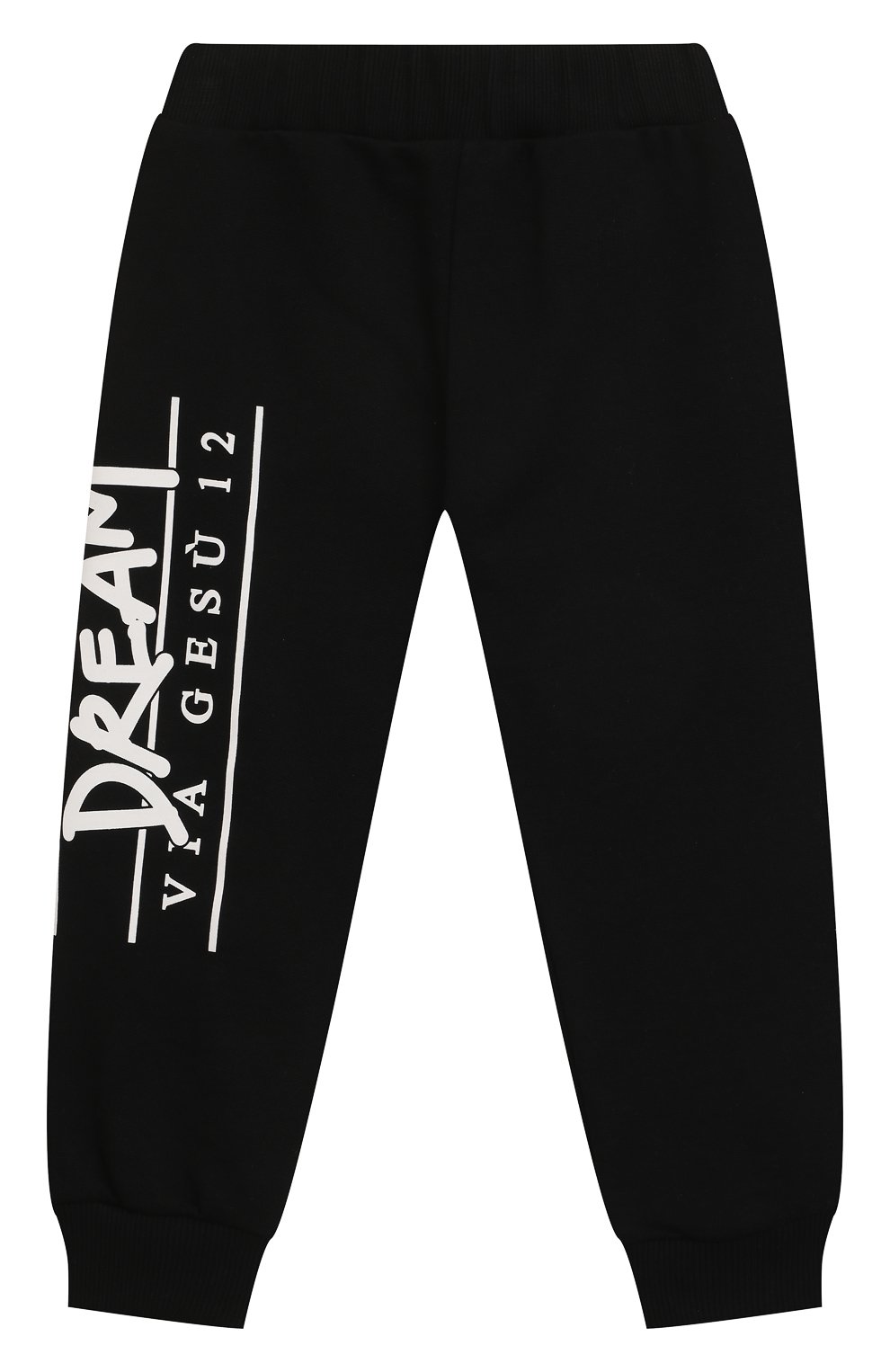 Хлопковые джоггеры VERSACE черного цвета по цене 26400 руб., арт. 1002581/1A03629/4A-6A, фото 1 Хлопковые джоггеры VERSACE, арт. 1002581/1A03629/4A-6A, фото 1