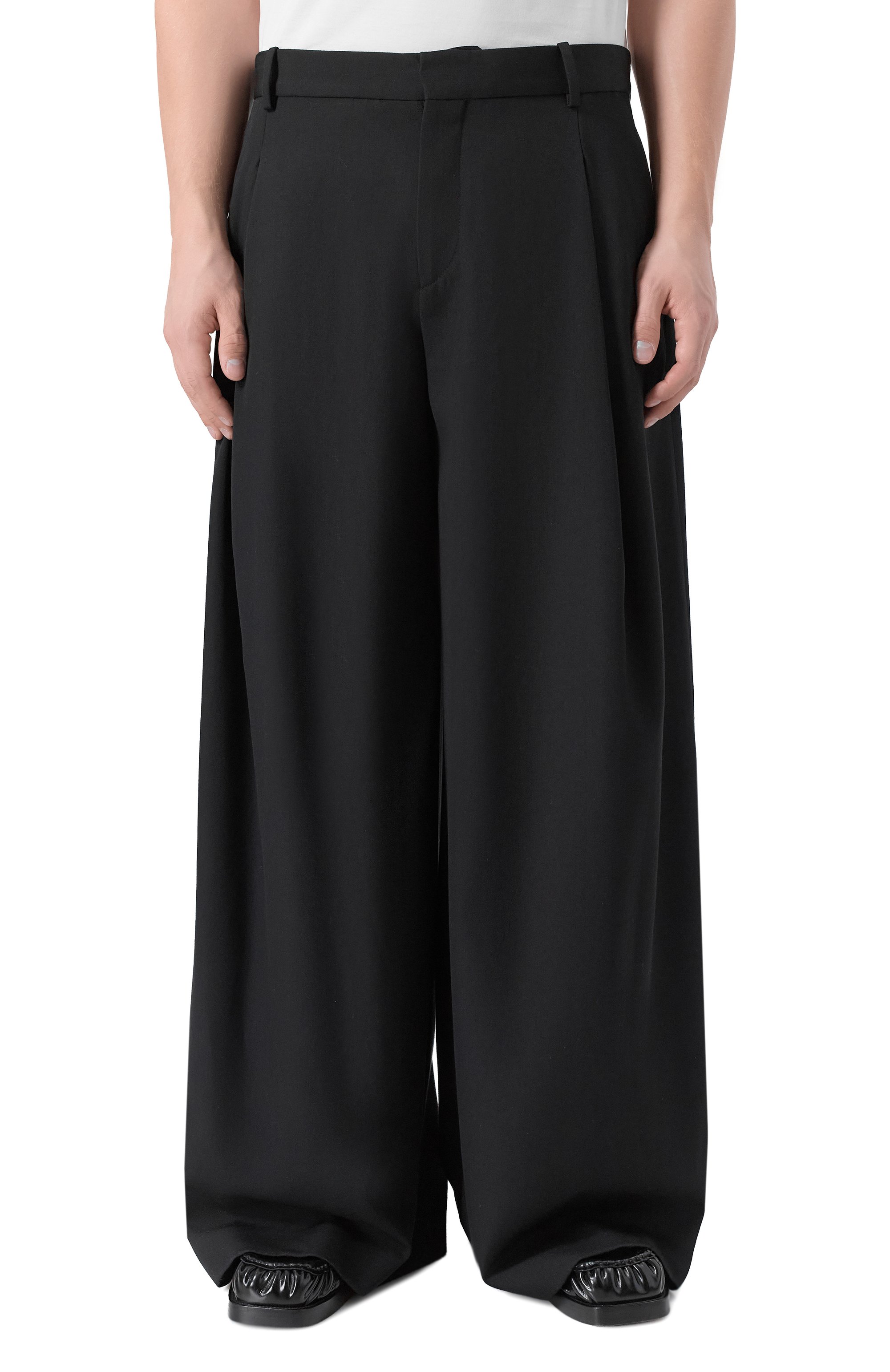 Шерстяные брюки BALMAIN, арт. FH0PQ355/WC09, фото 3