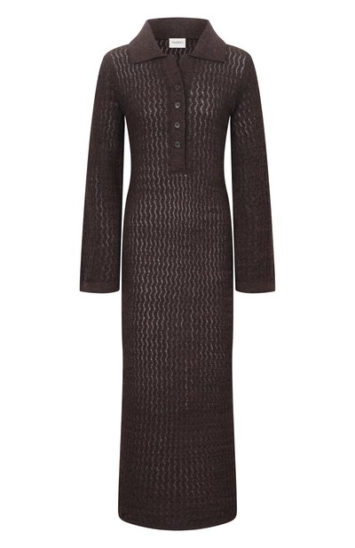 Женское платье из хлопка и льна YUZEFI, арт. TALIA-EYELASH DRESS/KNIT