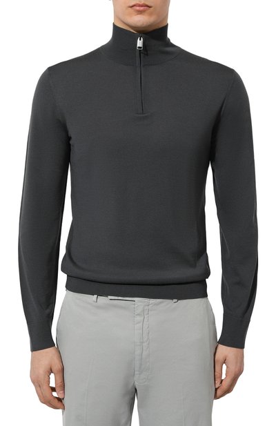 Шерстяной джемпер BRIONI темно-серого цвета по цене 120000 руб., арт. UMS70L/0ZK82, фото 3 Шерстяной джемпер BRIONI, арт. UMS70L/0ZK82, фото 3