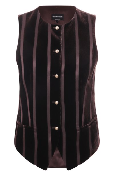 Женский жилет из вискозы и шелка GIORGIO ARMANI, арт. GW001588/TE16785