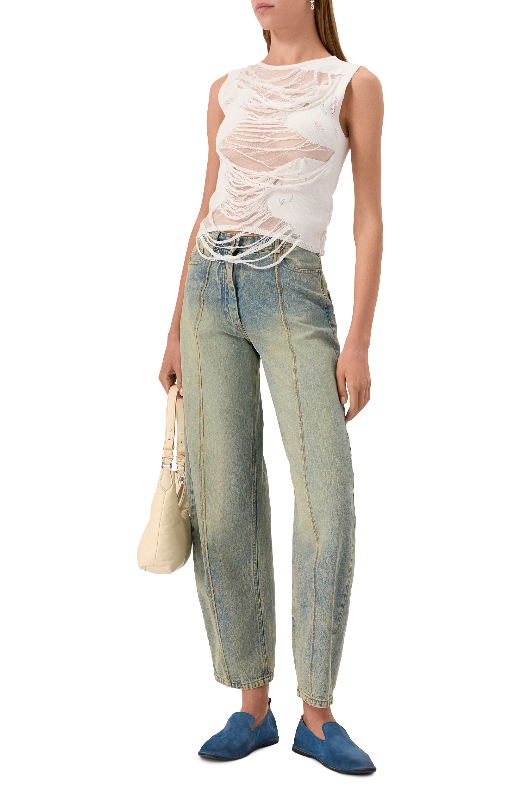 Замшевые слиперы strasacco MARSELL синего цвета по цене 69950 руб., арт. MW4285/P024, фото 2 Замшевые слиперы strasacco MARSELL, арт. MW4285/P024, фото 2