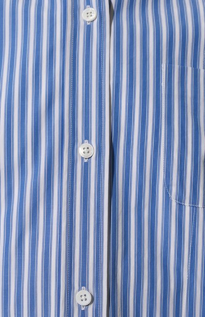 Хлопковая рубашка WINDSOR голубого цвета по цене 32950 руб., арт. 52 DB727H 10013696, фото 5 Хлопковая рубашка WINDSOR, арт. 52 DB727H 10013696, фото 5