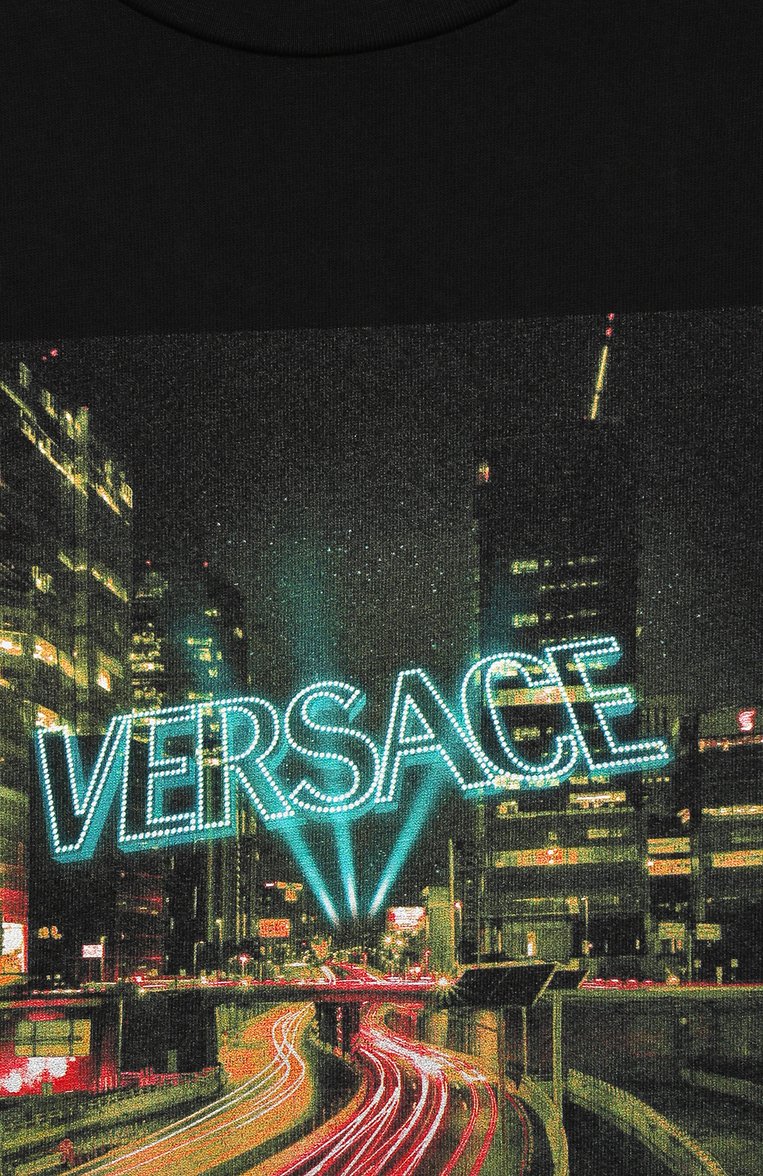 Хлопковая футболка VERSACE, арт. 1000129/1A09009, фото 1