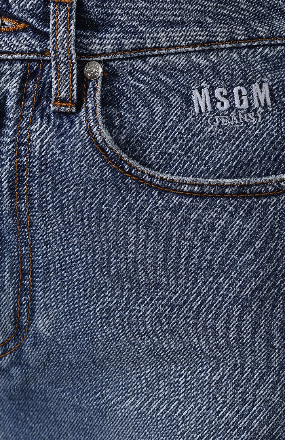 Джинсовая юбка MSGM синего цвета по цене 21550 руб., арт. 2742MDD143L 195993, фото 5 Джинсовая юбка MSGM, арт. 2742MDD143L 195993, фото 5