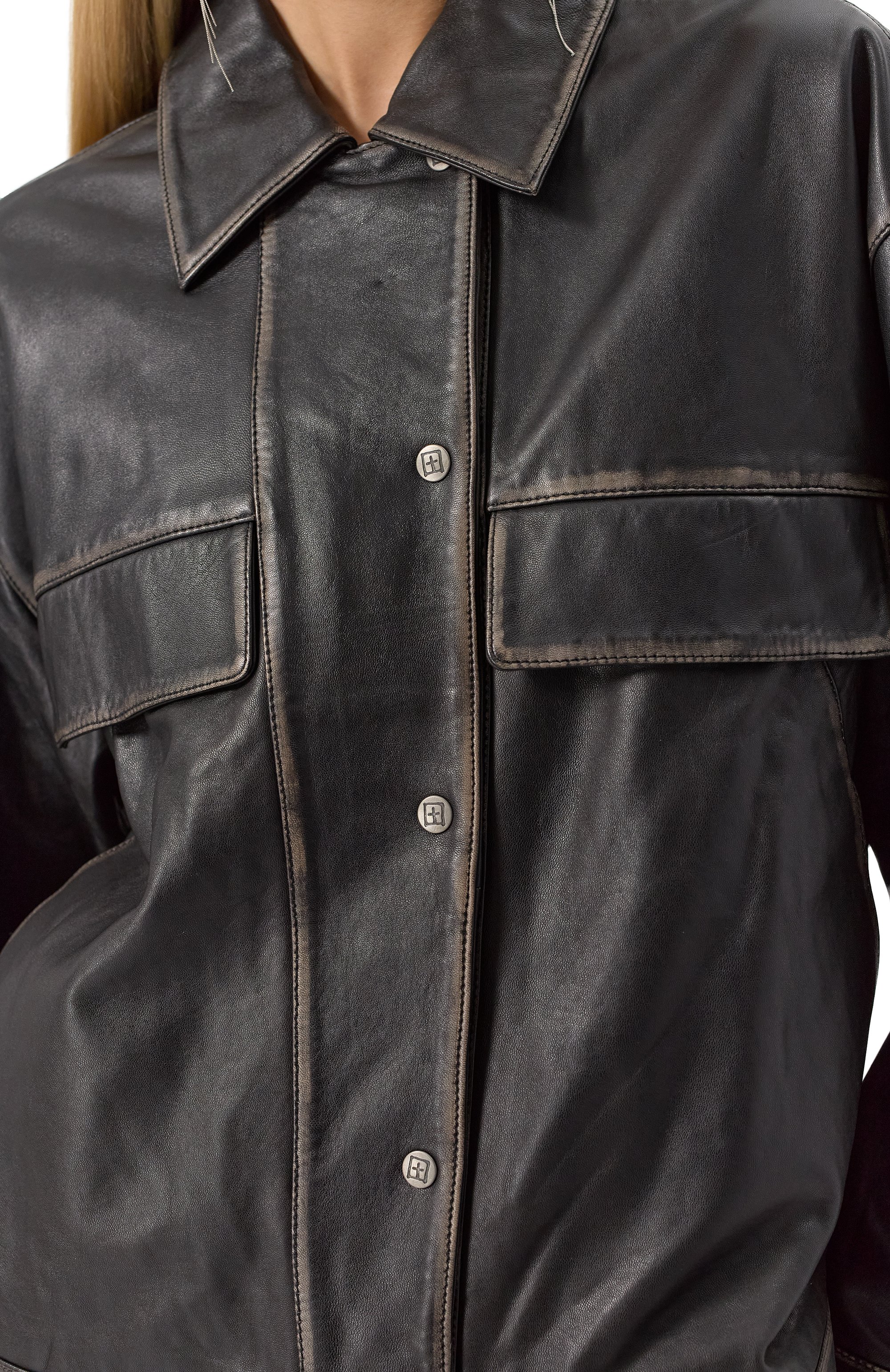 Кожаная куртка KSUBI, арт. WFA24JK004, фото 5