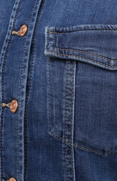Джинсовое платье 7 FOR ALL MANKIND синего цвета по цене 29550 руб., арт. JSLLZ030WE, фото 5 Джинсовое платье 7 FOR ALL MANKIND, арт. JSLLZ030WE, фото 5