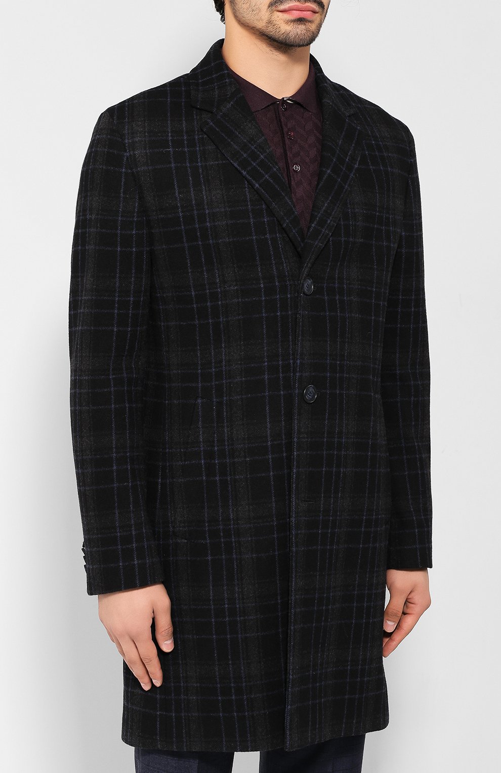 Шерстяное пальто HUGO, арт. 50415957, фото 3