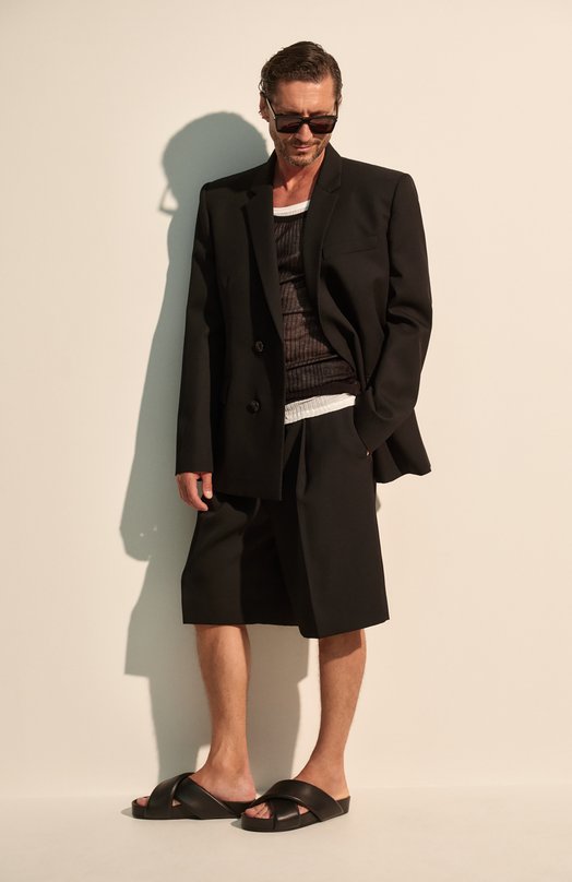 Кожаные шлепанцы Jil Sander J32WP0001/P5810 Чёрный  J32WP0001/P5810 Фото 8