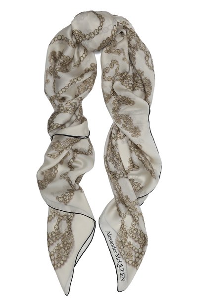 Шелковая шаль ALEXANDER MCQUEEN, арт. 632889/3011Q, фото 1